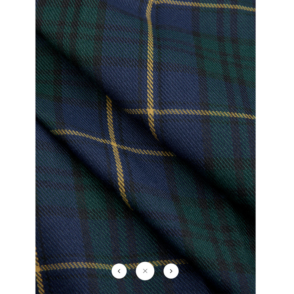 Copied - NWT Commense Pleated Plaid Buckle Maxi Skirt Sz M - Picture 4 of 4